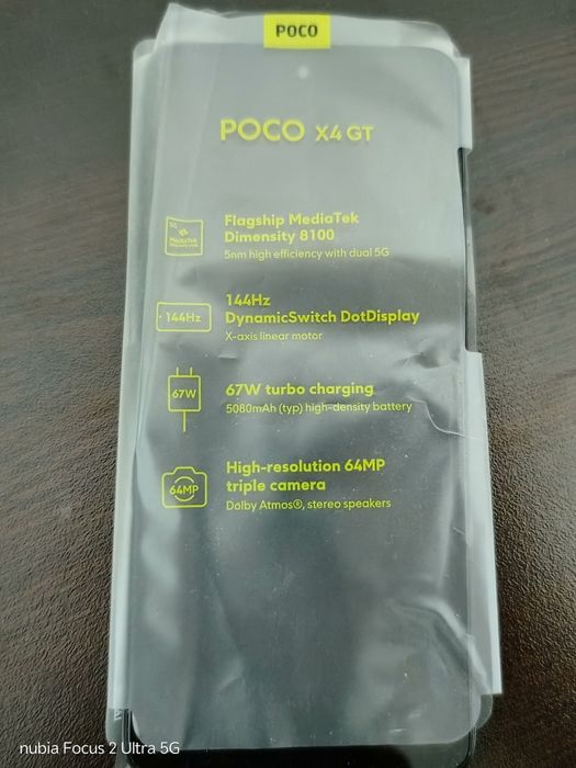Poco x4 gt 256 GB ram 8+8