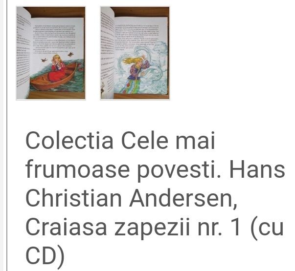 CRĂIASA ZĂPEZII. Volum cartonat. Cu CD povești