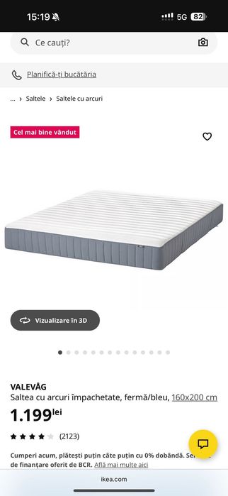 Pat IKEA + saltea