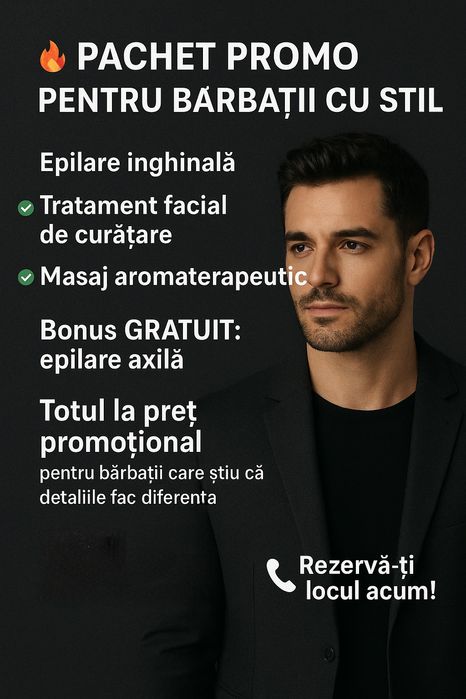 Epilare cu ceara pentru domni.TUNS corporal.