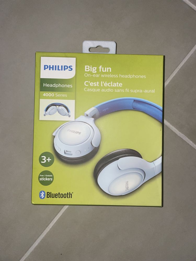 Casti Audio pentru copii Over-Ear Philips,Roz și Albastru