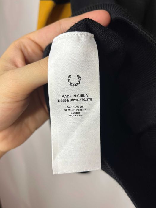 Fred Perry Cardigan Мъжка Вълнена Жилетка