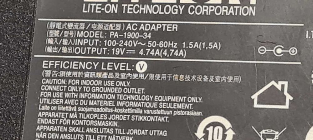 Incarcator pentru laptop Acer 19V cu 4,74A,stare buna