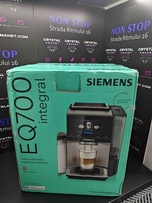 Espressor automat Siemens EQ700 TQ717R03, 1500W, 19 bar, 2.4L