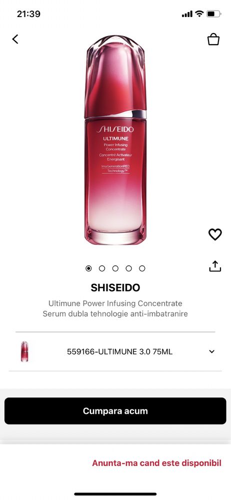 Serum fata anti-imbatranire Shiseido