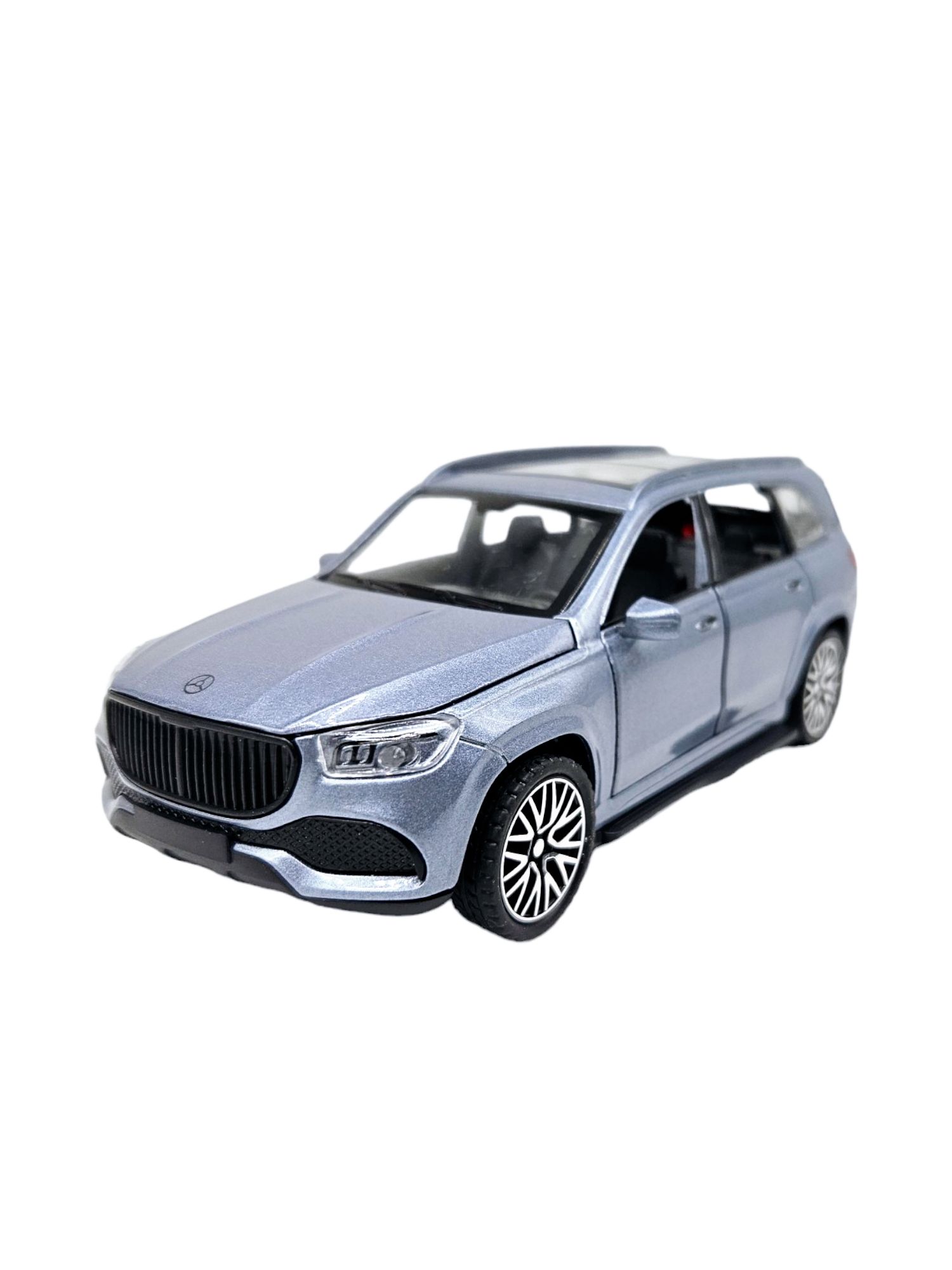 Masina metalica Mercedes GLS Maybach,sunete,lumini,usi mobile,16cm Gri