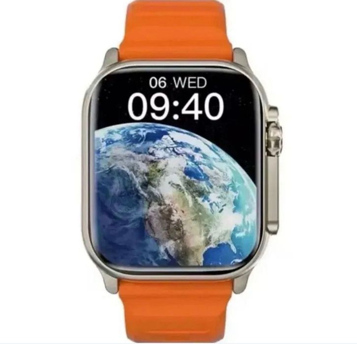 Ceas smartwatch nou negru sau portocaliu