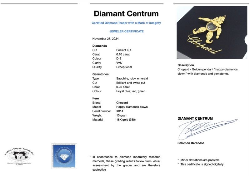 Pandantiv Chopard Happy Diamonds