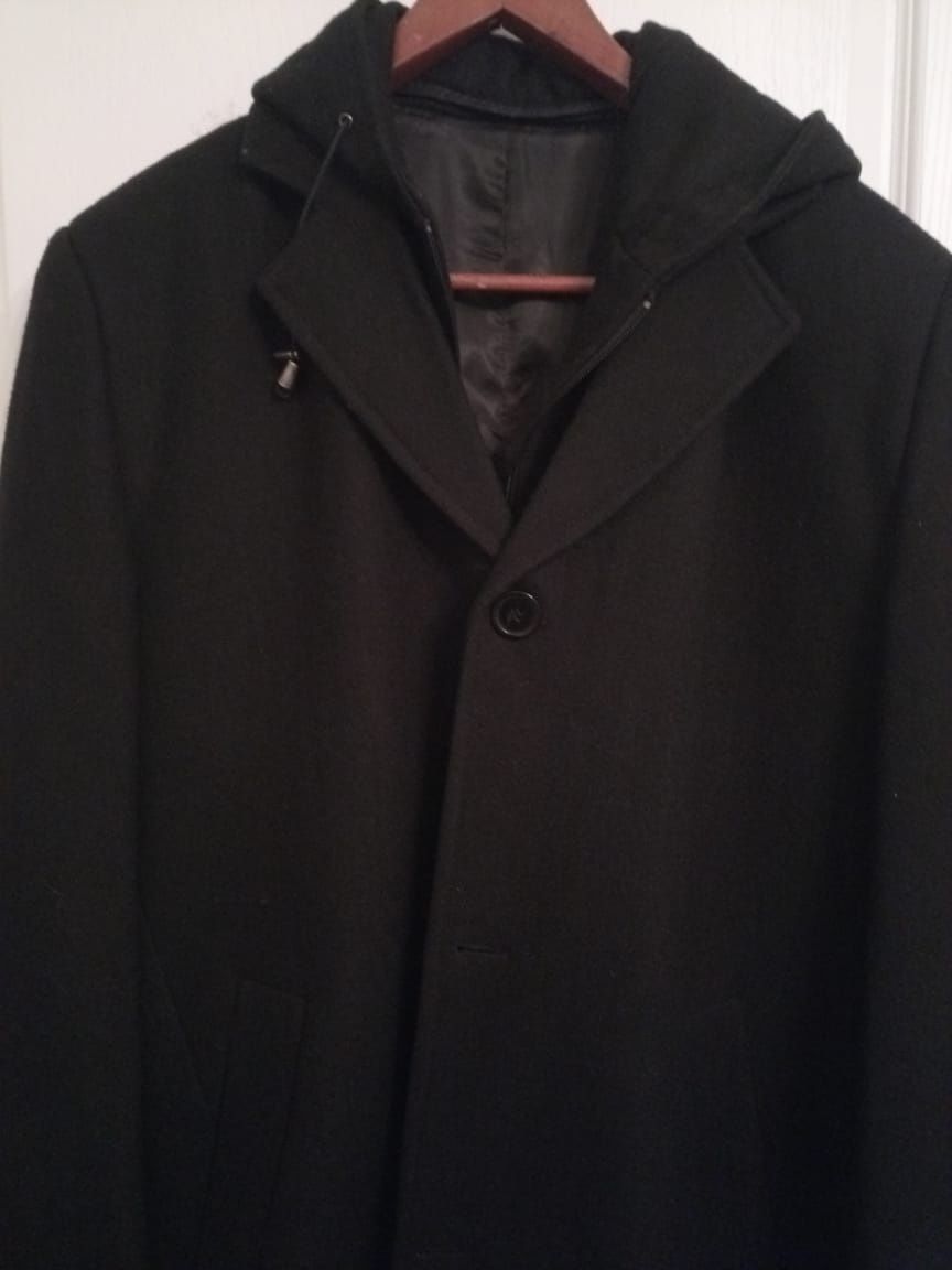 Мужское кашемировое пальто размер 46