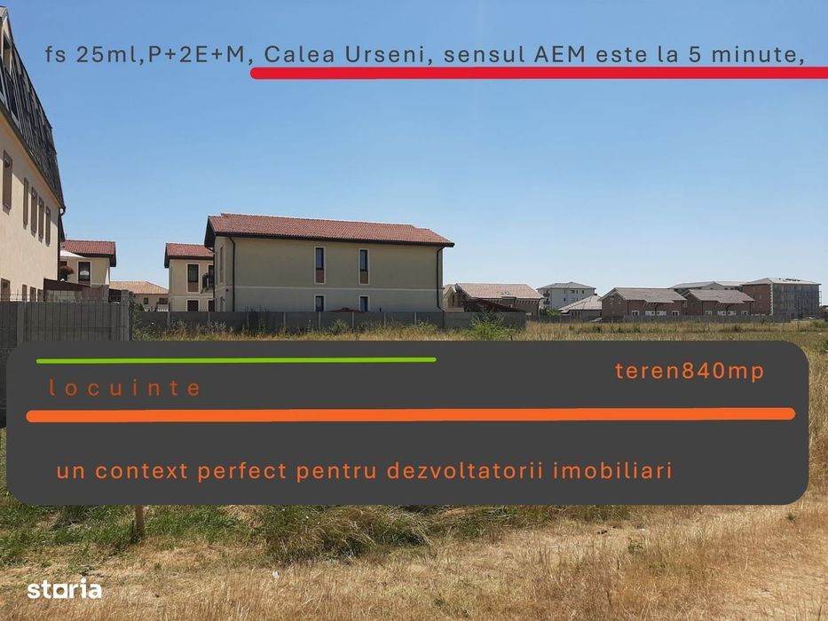 Teren -Locuinte colective Calea Urseni Giroc