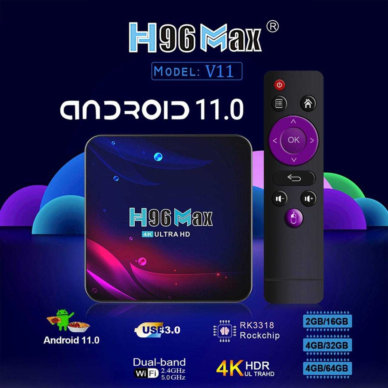 Smart TV Box H96 Max 4K 2/16 GB