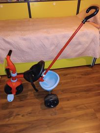Детско колело триколка Smoby Toys с родителски контрол - Disney Cars