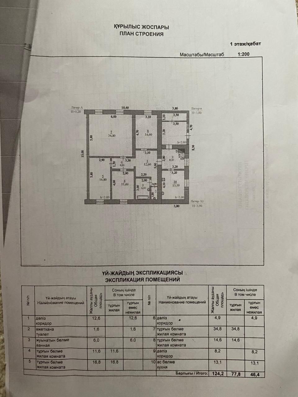 Продаётся частный дом в городе Алга