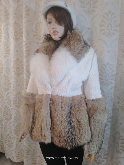 Намаление на палто с естествен косъм (става на  елек))