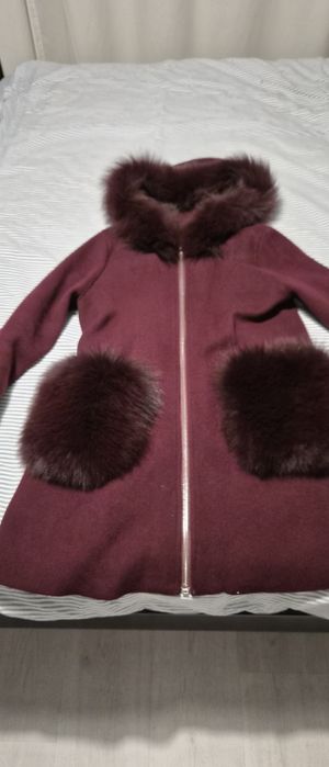 Страхотно палто естествен косъм