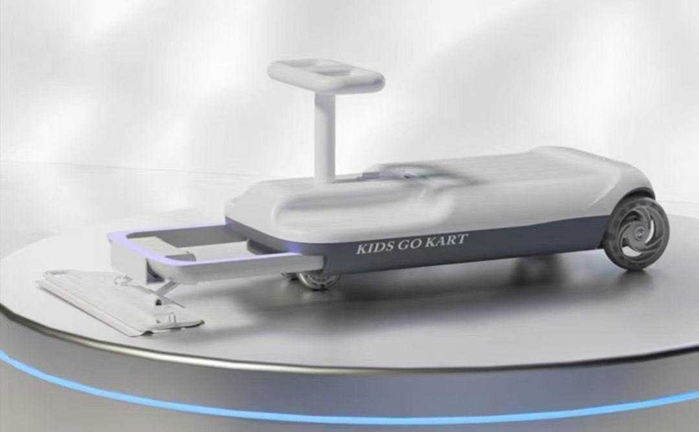 Портативный картинг с функцией влажной уборки Kids Clean Car