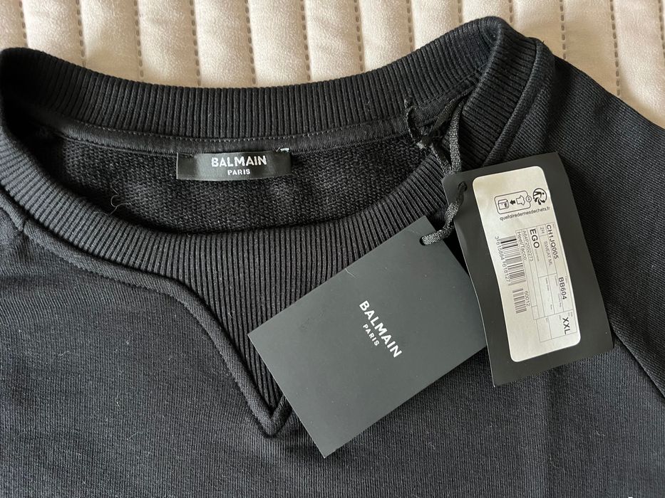 BALMAIN оригинална блуза с дълъг ръкав