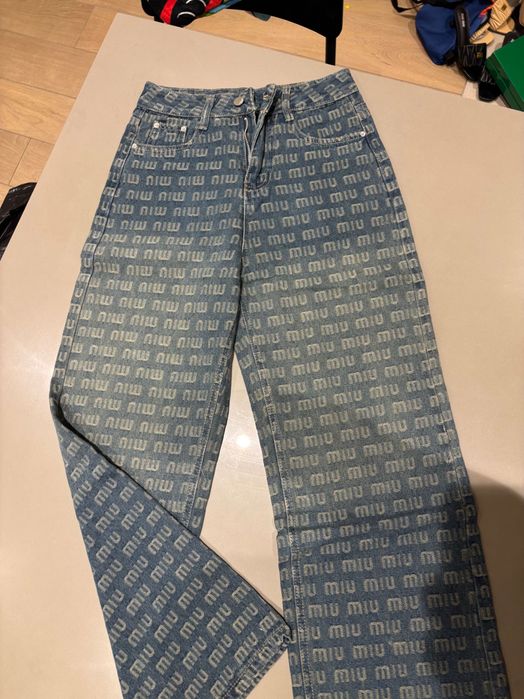 Blugi albaștri Miu Miu