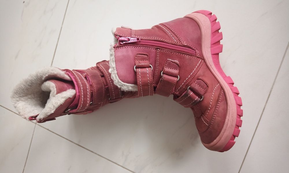 Ghete inalte fetita Lasocki Kids marimea 28 rosii