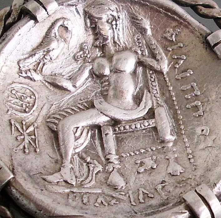 Брошка и пръстен с антични монети сребро