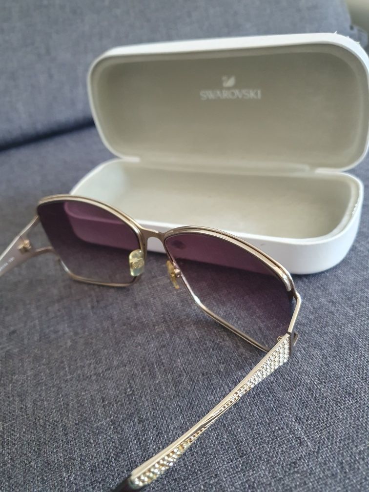 Ochelari dama,Swarovski,lentila transparenta,cu cristale,550 lei