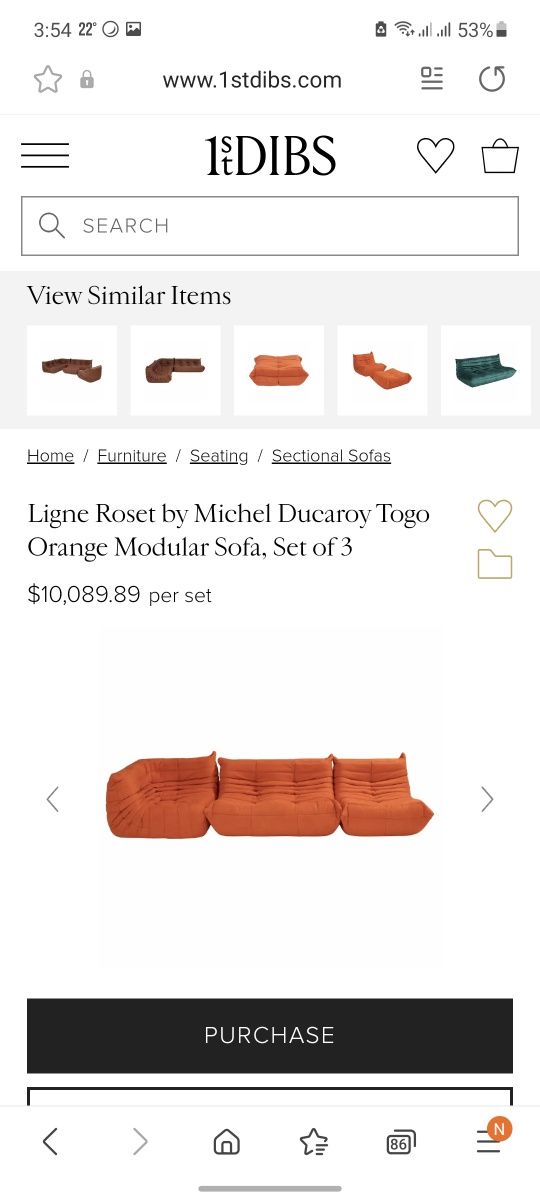 Ligne Roset TOGO sofa by Michel Ducaroy