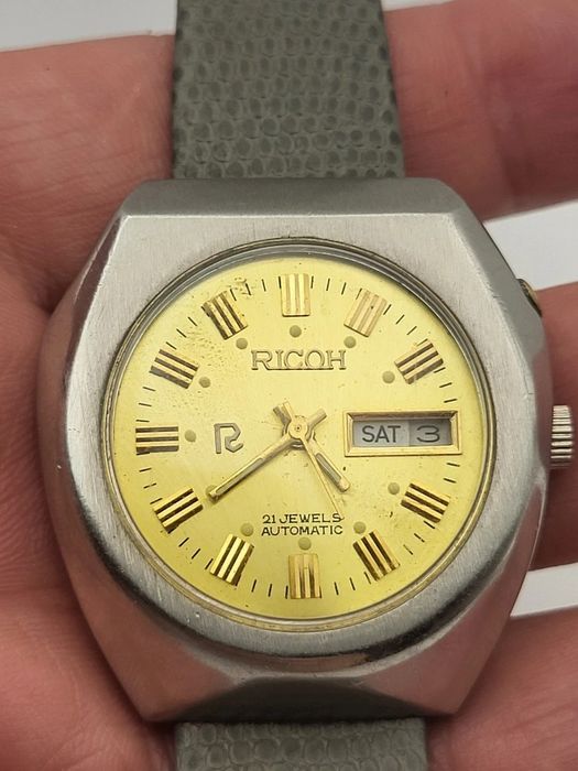RICOH Automatic 21 Jewels Day/Date CEAS Japonia 39mm Functional