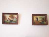 Set tablou semnat de RINCHARU pictura pe panza