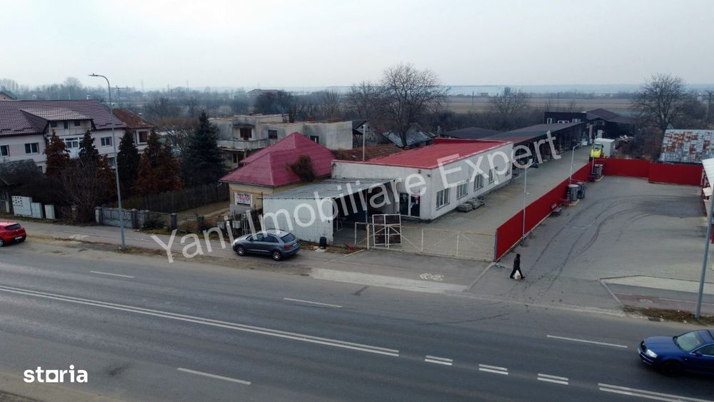 Depozit de vânzare în Topoloveni, strada Calea București, județ Argeș.