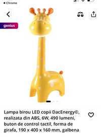 Lampa birou copii Girafa