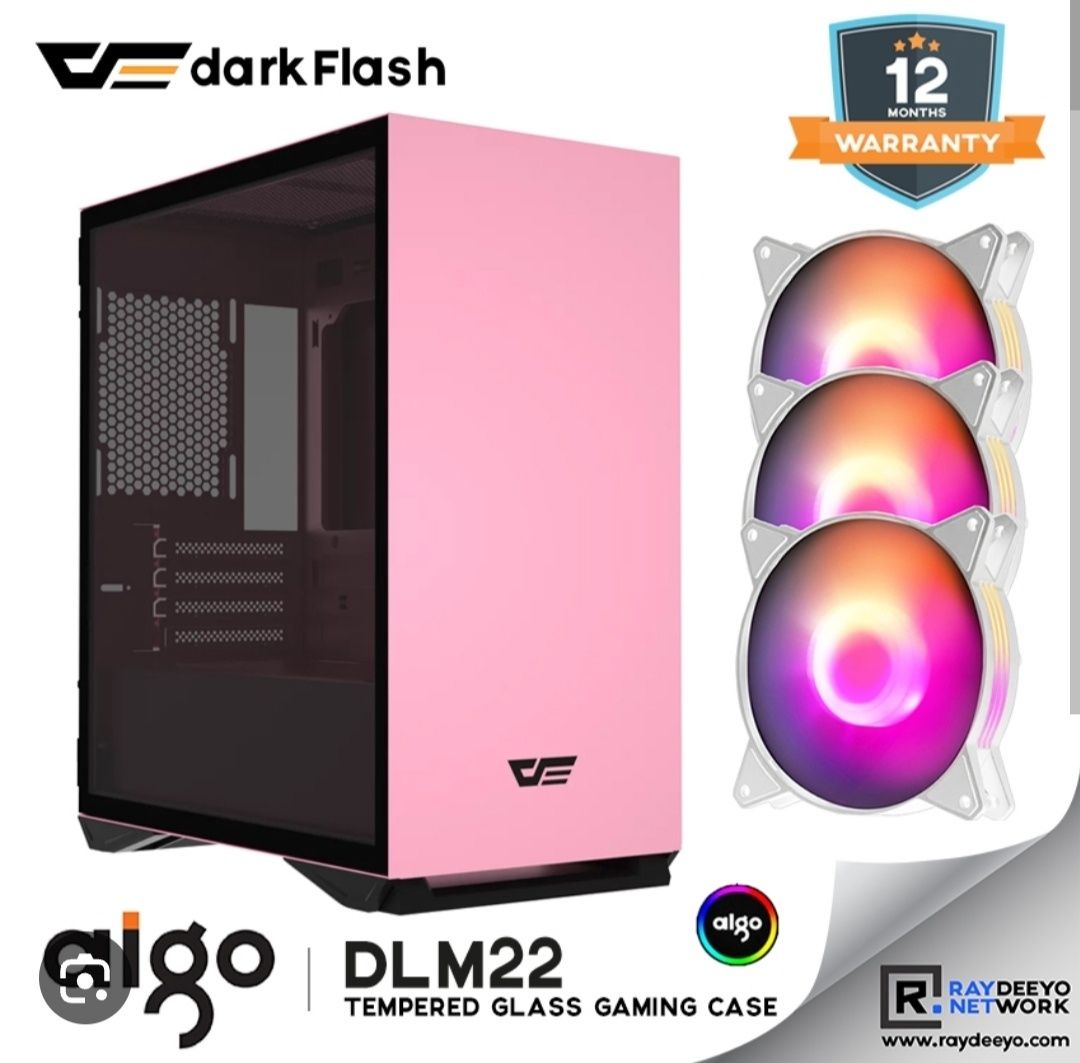 Carcasa Pc Calculator DarkFlash Dlm22 Pink