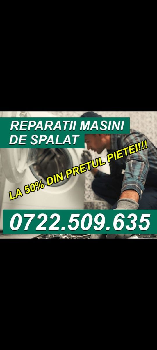 Reparatii frigidere/masini de spalat. Deplasare gratuita rapida!!!