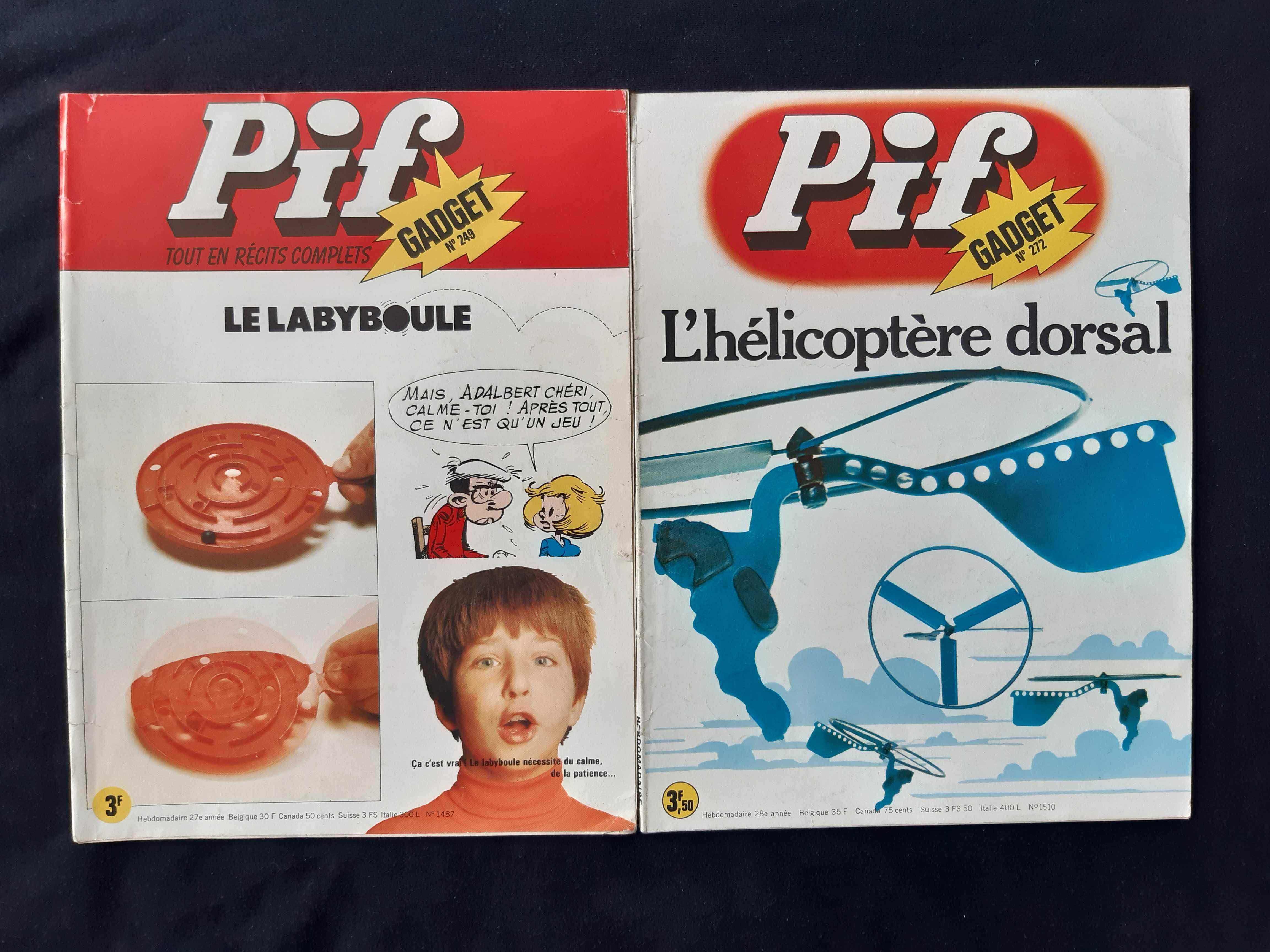 Колекция Стари Френски Списания Pif Gadjet 18 Броя
