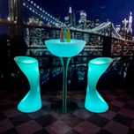 Masa cocktail LED (mese luminoase cu telecomanda, 16 culori, rgbw)