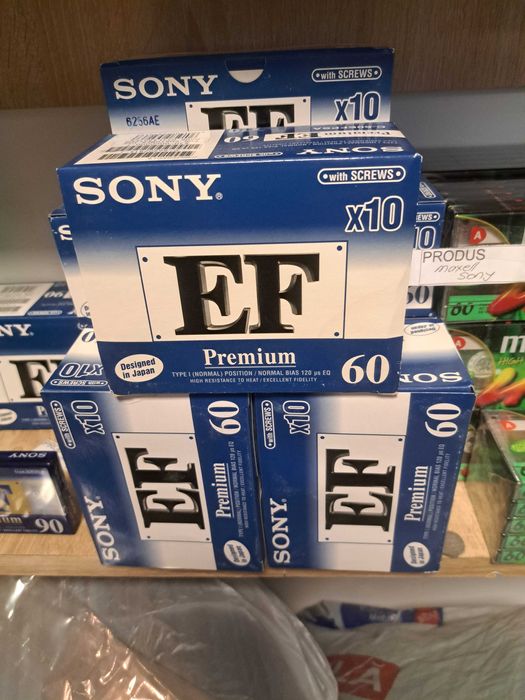 Caseta audio SONY 60 min noua .set 10 buc.