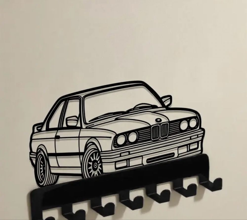 Метална закачалка BMW e30. Размер 30см