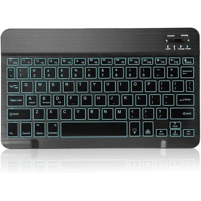 Tastatura RGB, Wi-Fi /Bluetooth pentru tablete, telefoane, PC,