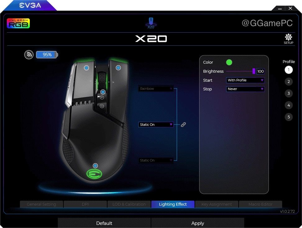 EVGA X20 Wireless Топовая Игровая беспроводная мышь