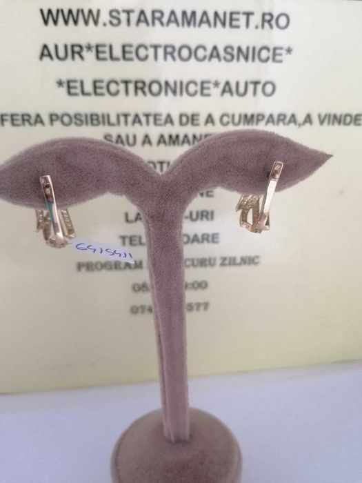cercei aur 14k  (m2) star amanet