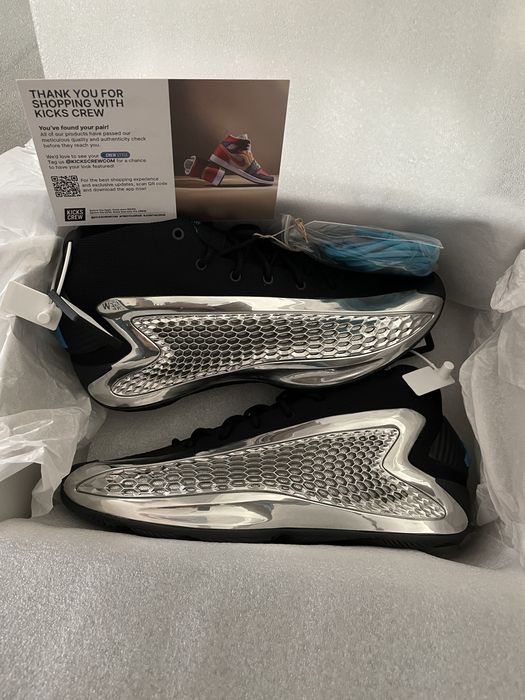 Баскетболни кецове Adidas AE 1 Metallic Silver-44 номер, омалени