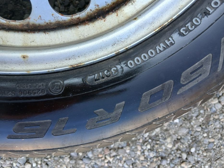 Jante de tabla 5x112 cu cauciucuri de iarna 205 60 r16
