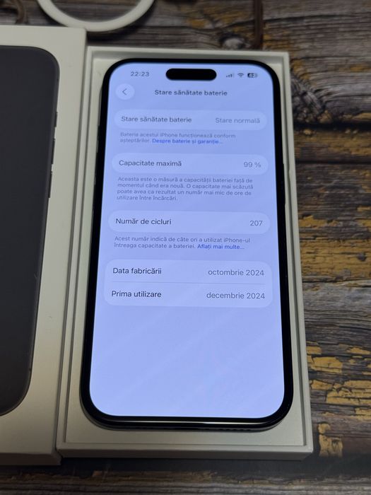 iPhone 16 Black 128GB – ca nou, garanție eMAG până în Decembrie 2026