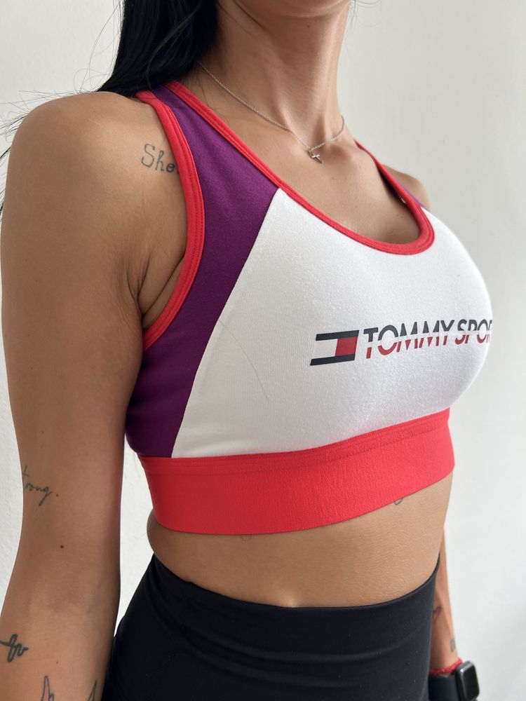 Памучно бюстие в ярки цветове Tommy Sport /XS, S, М, L/