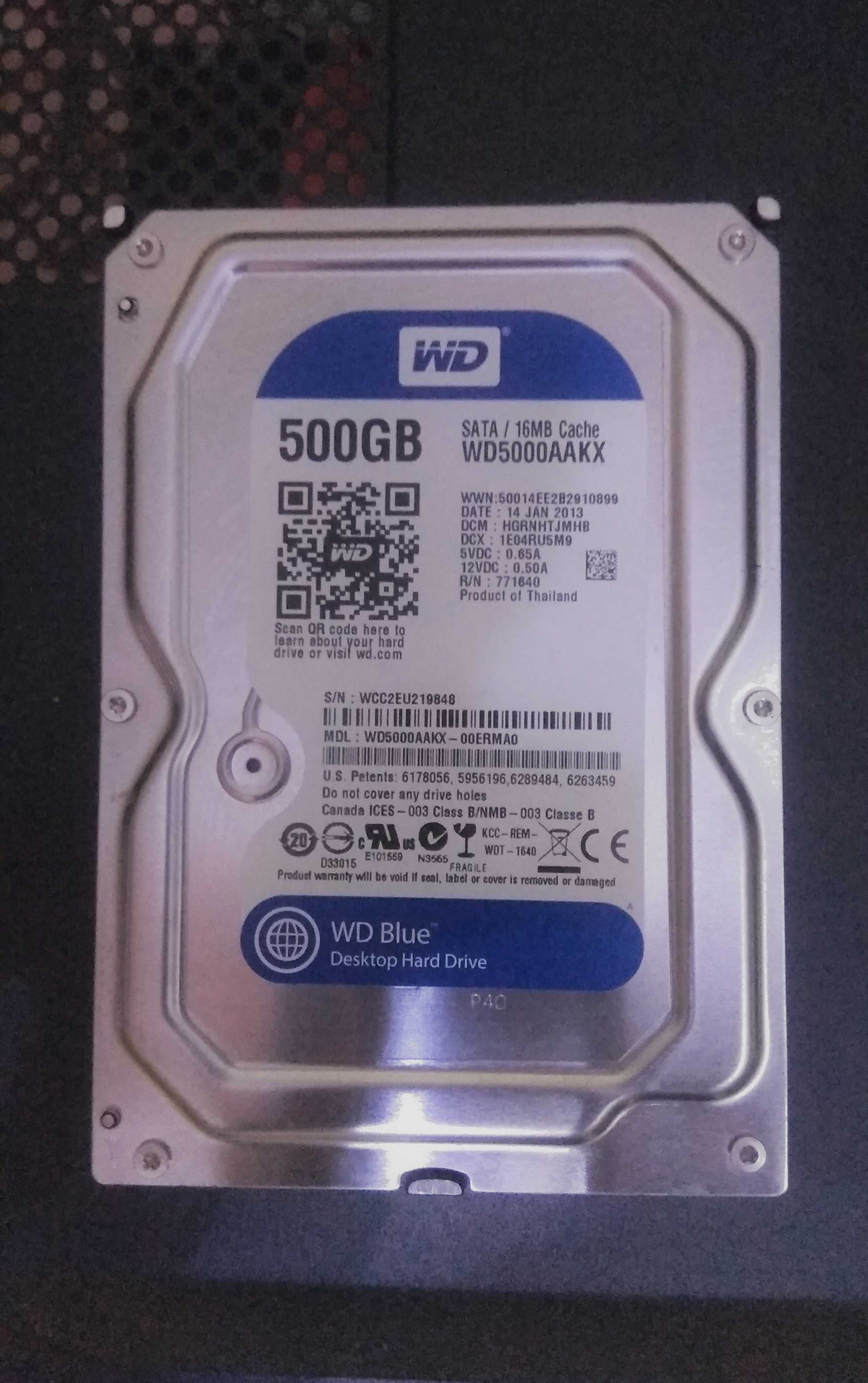 Жёсткий диск WD Blue 3.5" 500 Gb