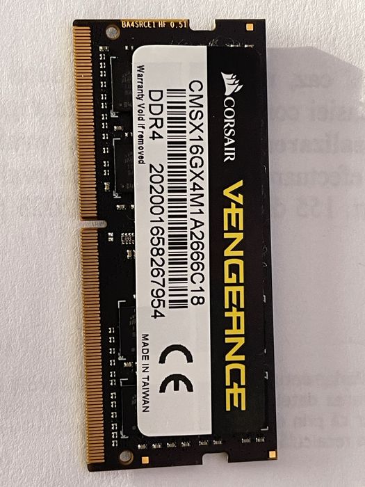 Vand memorie Laptop DDR 4  16GB Corsair