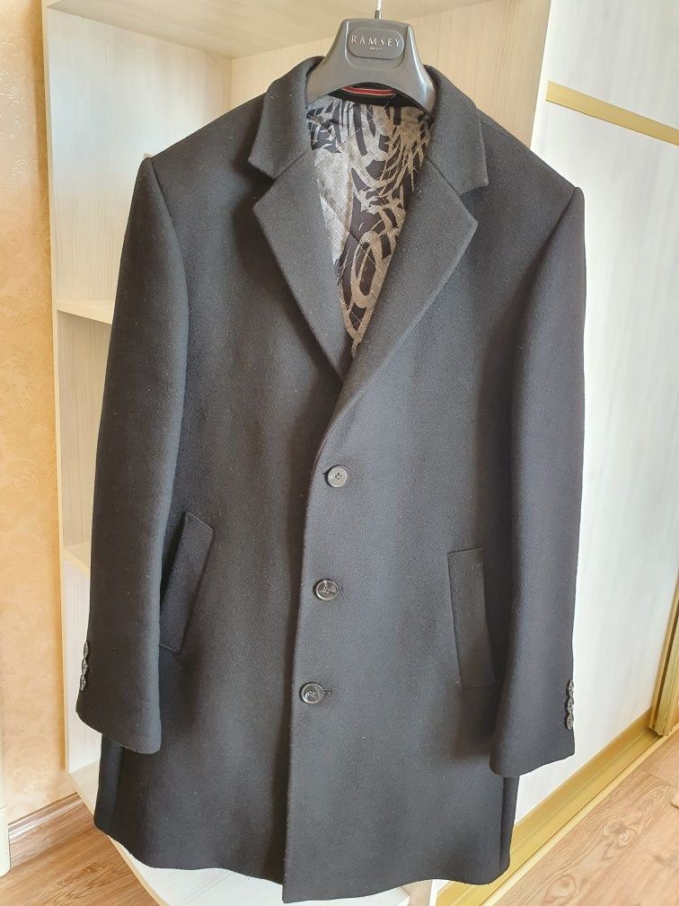 Пальто мужское,  шерсть, 50 размер