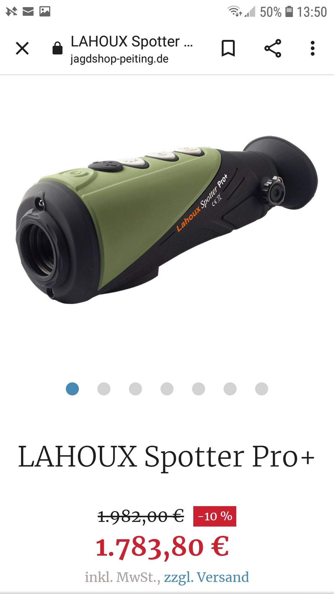 Lahoux spotter pro+, camera cu termoviziune