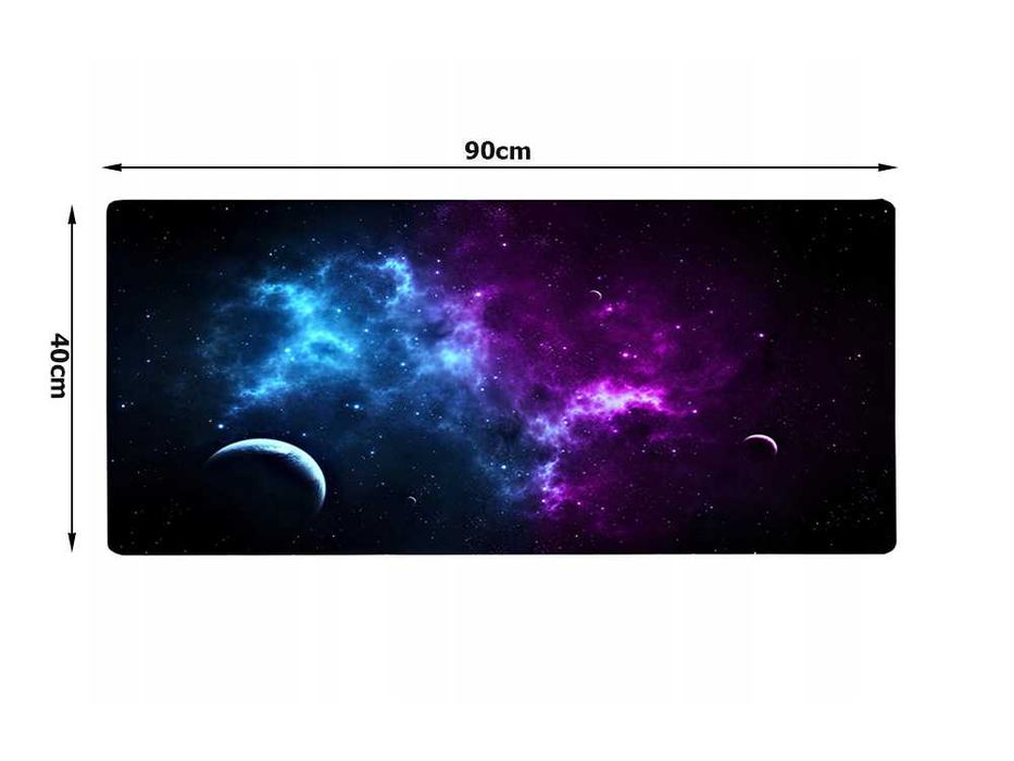 Mousepad XXL Model Cosmos pentru Gameri si Home office 90 x 40 cm