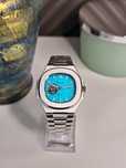 Seiko Mod Nautilus Tiffany Dial Open-heart