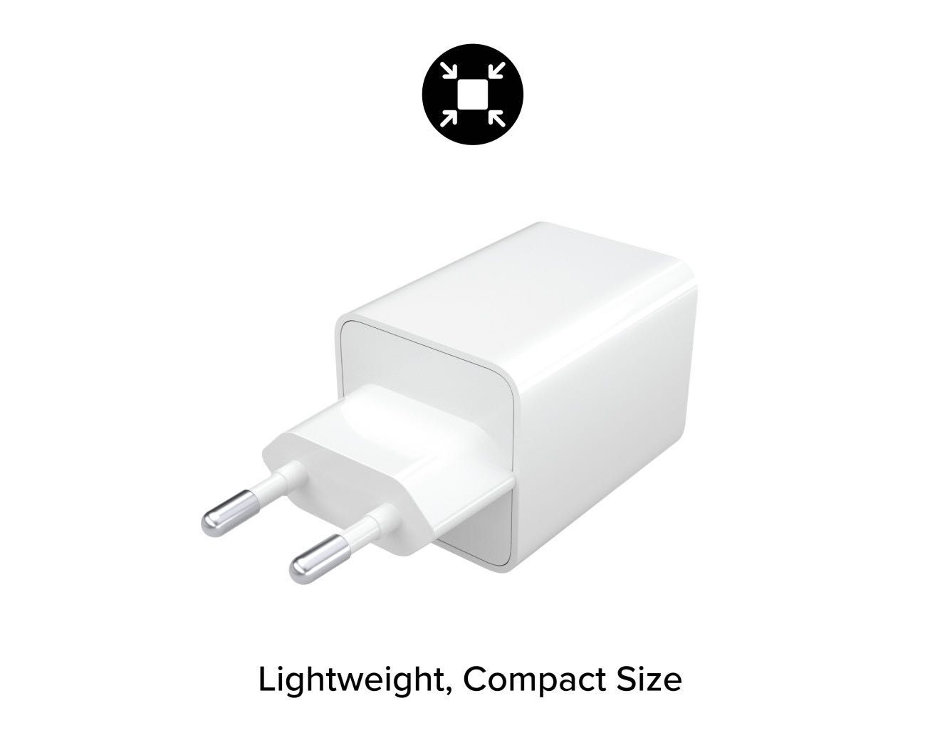 Зарядно Mophie Essentials Power Adapter Dual USB-C-PD-50W